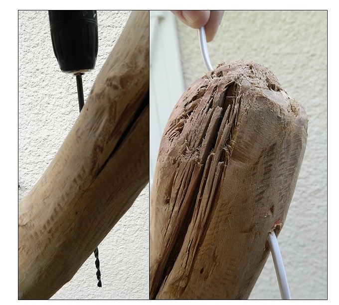 Simple and Easy Driftwood Floor Lamp Tutorial