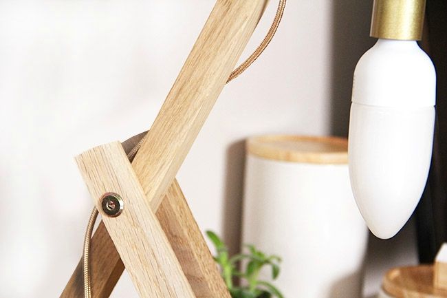 The Easiest Wood Lamp Tutorial