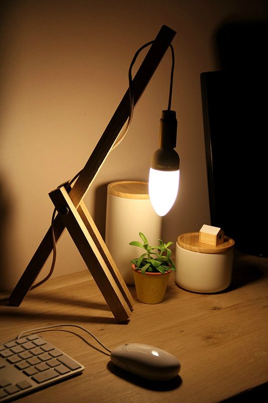 The Easiest Wood Lamp Tutorial
