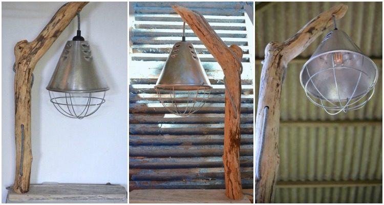 DIY How to Make a Driftwood Table Lamp