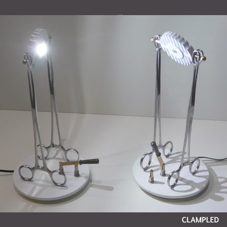 Recycled Art Lamps by LM Planquette