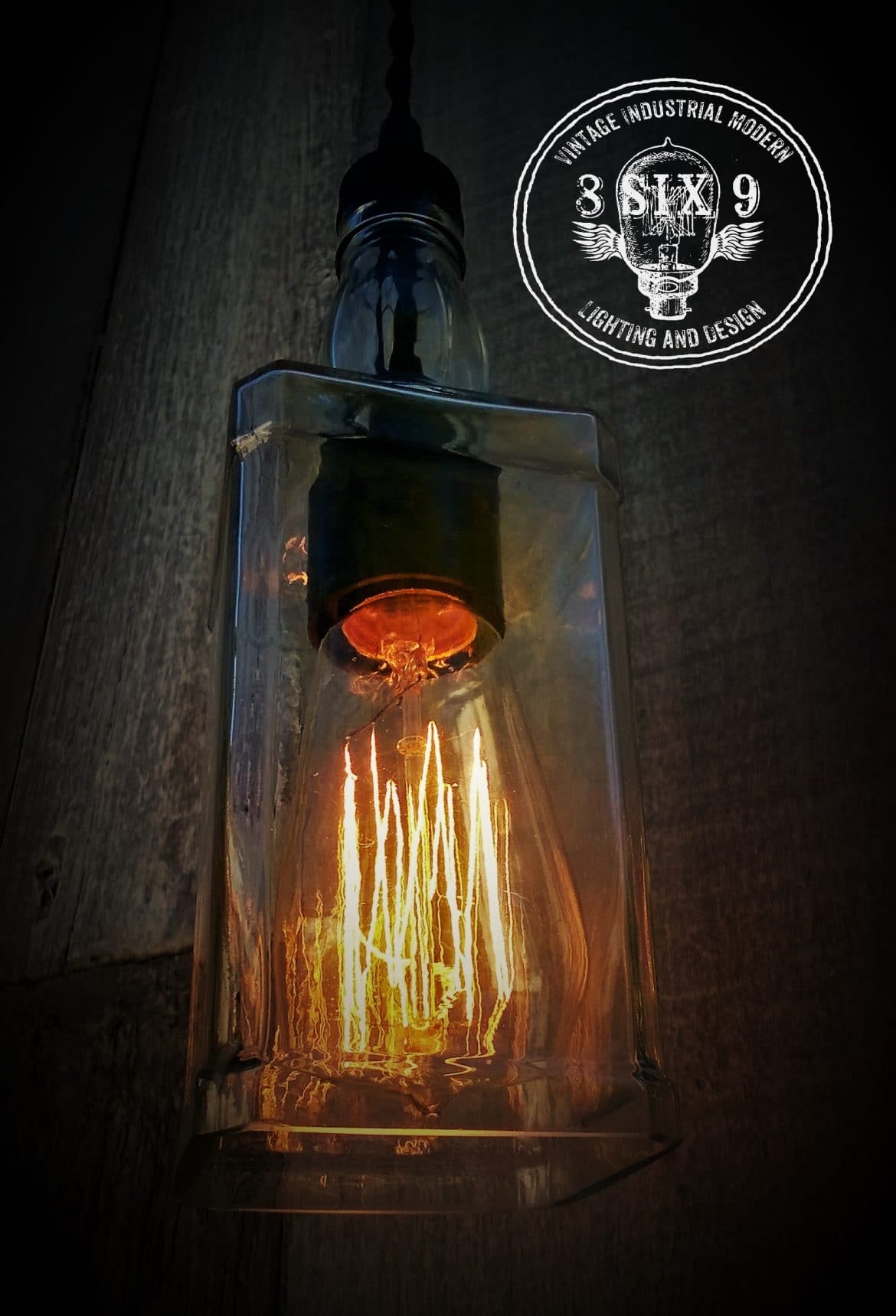 Whiskey Bottle Pendant Lighting iD Lights