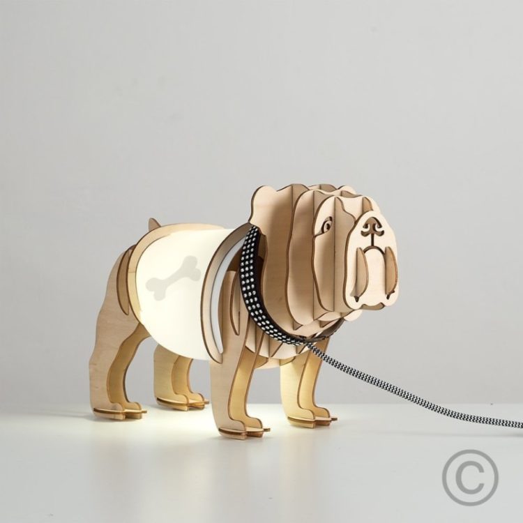 Cute Bulldog Table Lamp