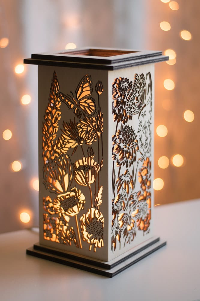 Hand-Drilled Wooden Night Lights - iD Lights