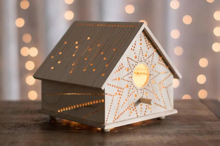 Hand-Drilled Wooden Night Lights