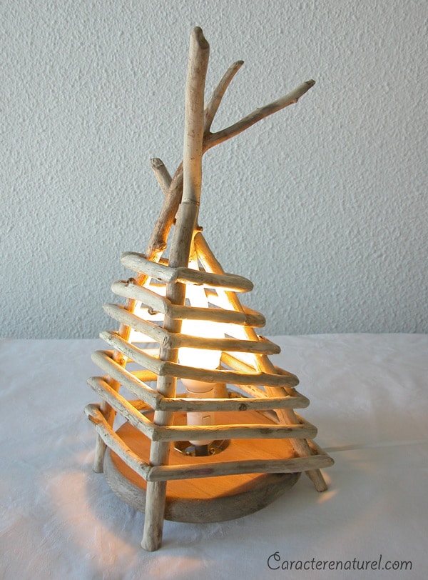 Handmade Driftwood Bedside Lamp