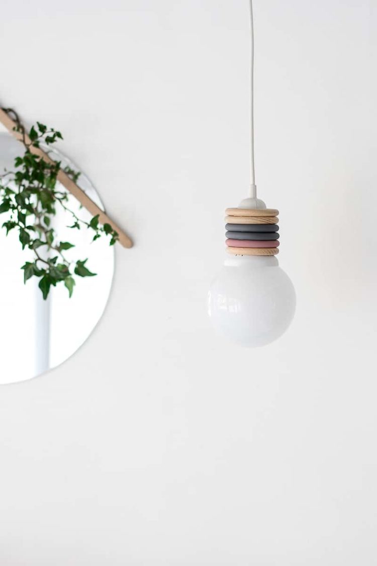 Recycle Curtain Rings Into A Design Pendant Lamp