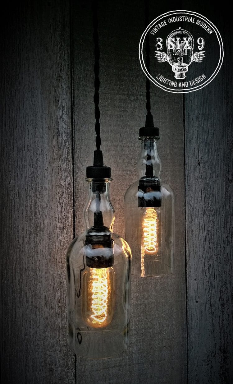 Balvenie Whiskey Bottle Pendant Light Black Series 1 - Pendant Lighting - iD Lights