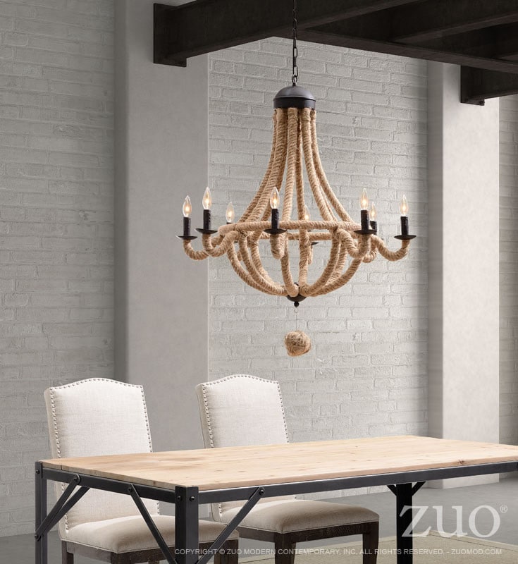 Celestine Natural Ropes Chandelier