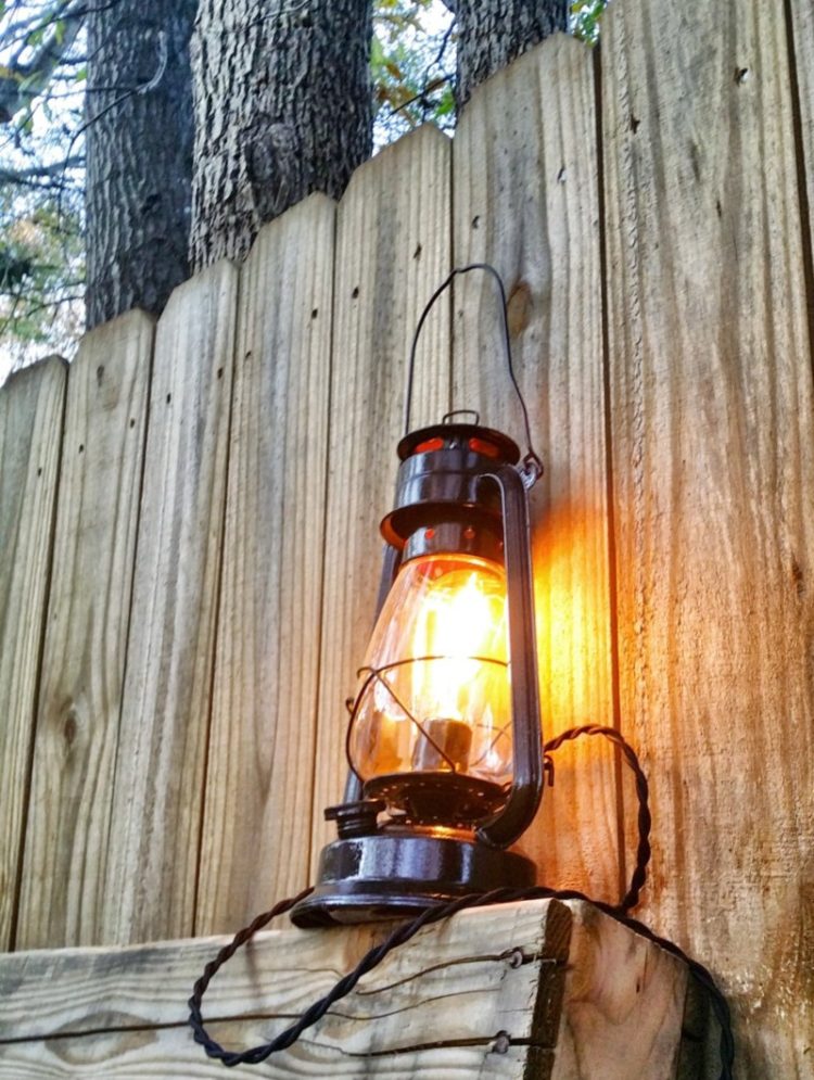 10 Lantern Table Lamps Vintage, Railroad Table Lamp
