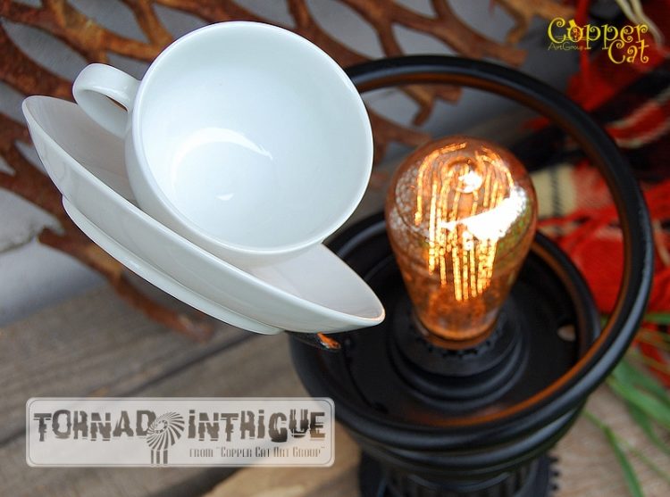 Cup of Tea Steampunk Table lamp 1 - Desk Lamps - iD Lights