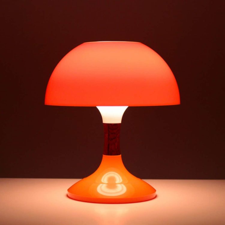 KARINA Danish mid-century design orange table lamp