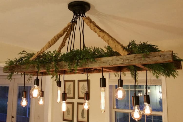 Vintage Farmhouse Ladder Chandelier • iD Lights