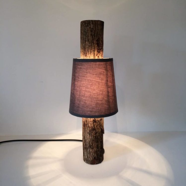 Amazing Simple Log Lamp with Shade