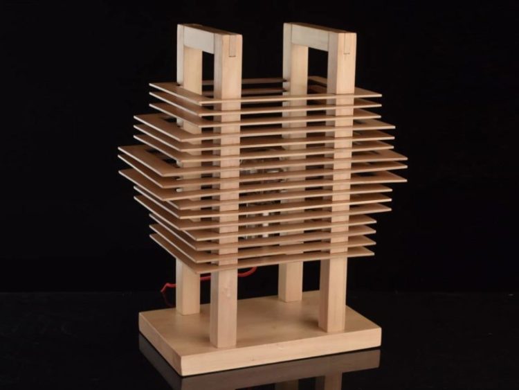 Cute Wooden Slices Table Lamp