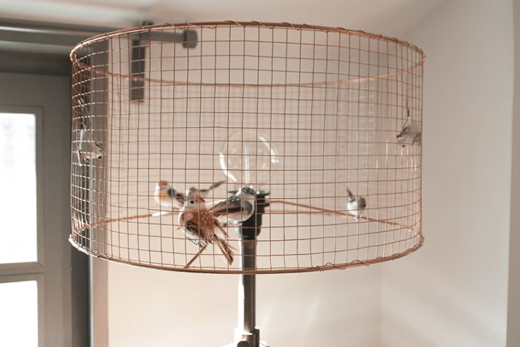 DIY Bird Cage Lamp