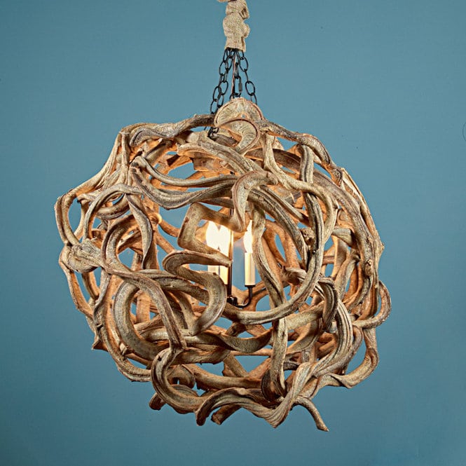 Driftwood Ball Chandelier