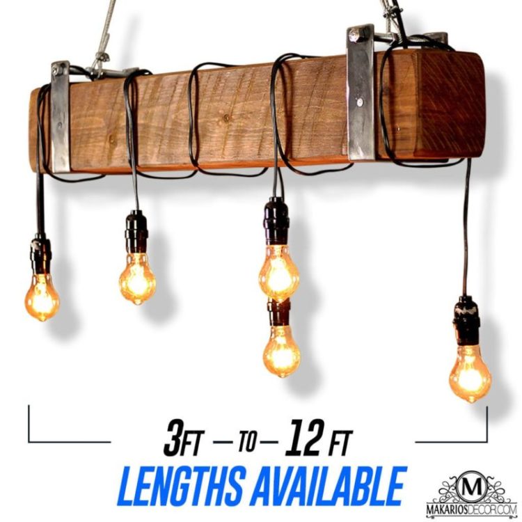 Industrial Beam Light with Edison Bulbs Offer