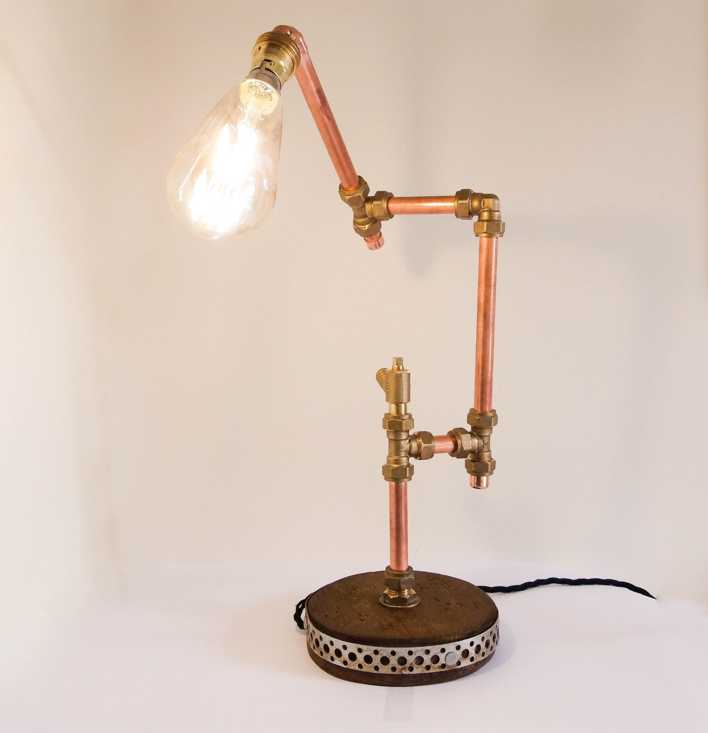 Industrial Design CopperTable Lamp 1 - Desk Lamps - iD Lights