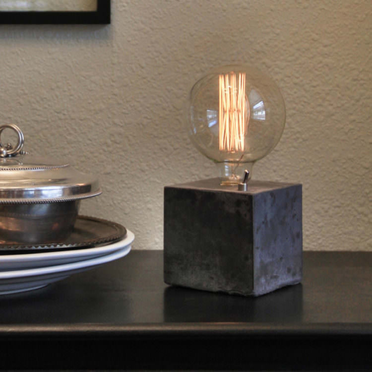 Simple Concrete Desk Lamp 27 - diylighting - iD Lights Simple Concrete Desk Lamp 10 - diylighting - iD Lights
