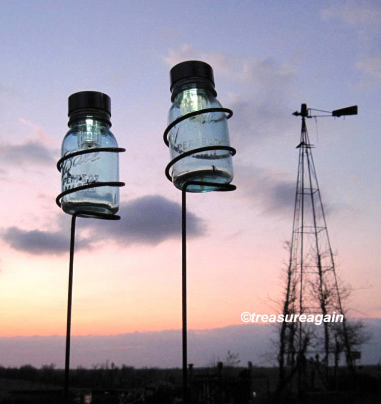 Outdoor Solar Mason Jar Lanterns 3 - Outdoor Lighting - iD Lights