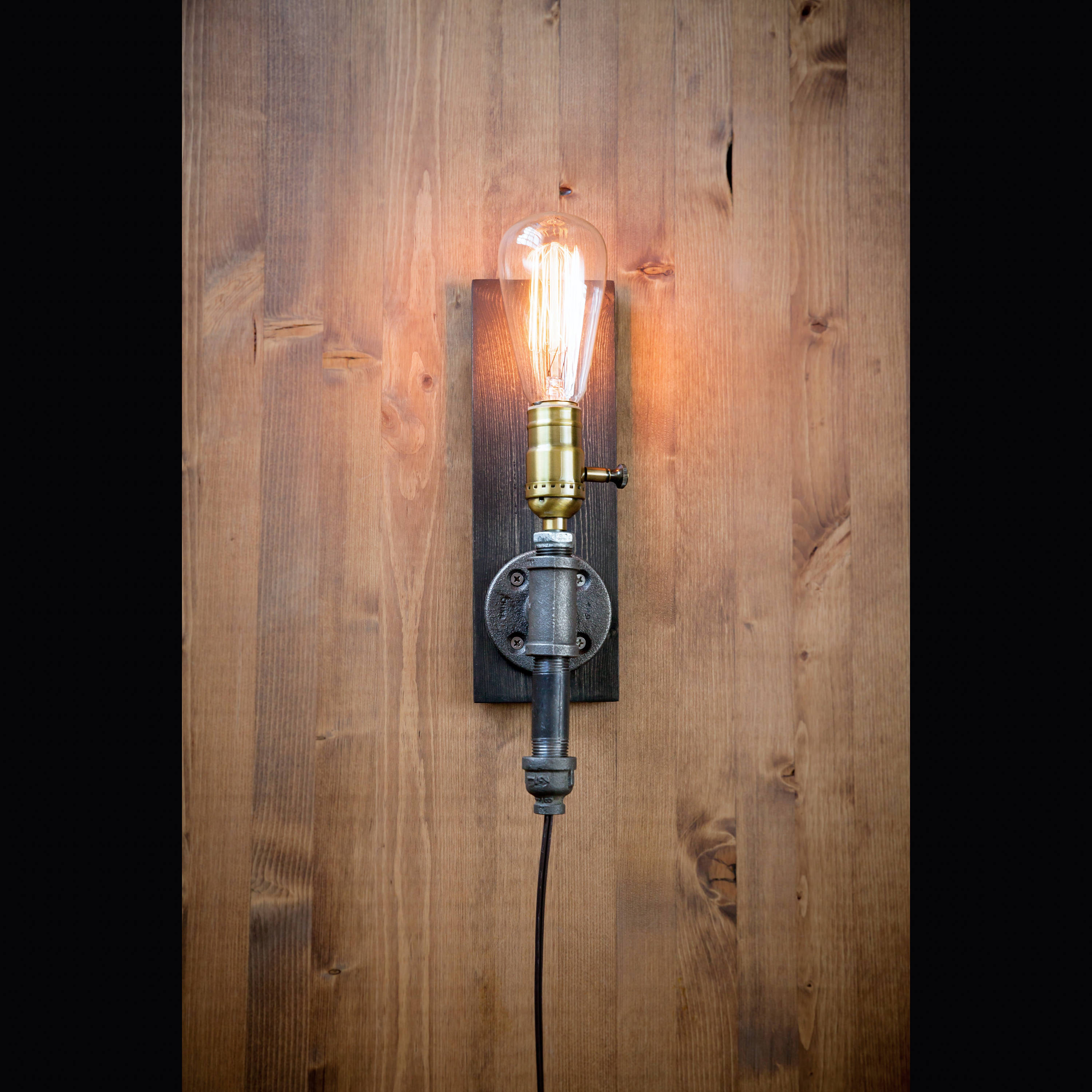 Plug in Farmhouse Wall Sconce 1 - Wall Lamps & Sconces - iD Lights
