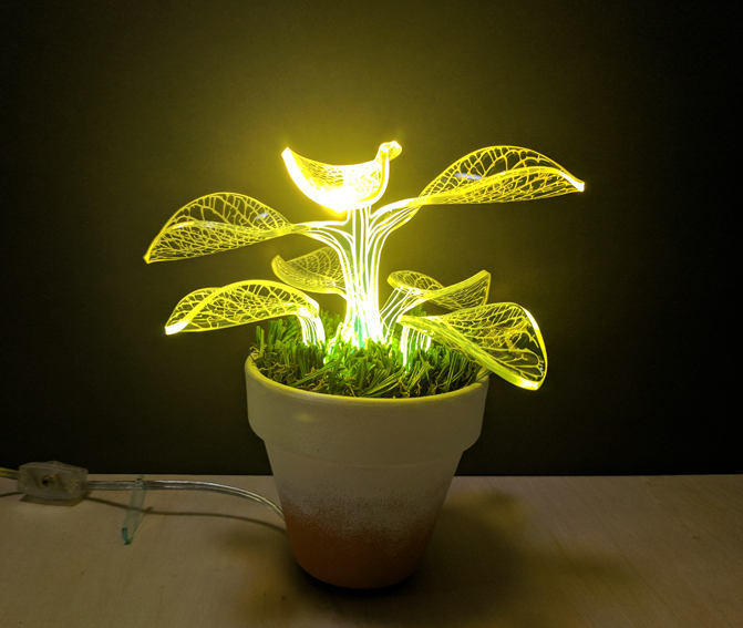 Unique Housewarming Indoor Plant Lamp iD