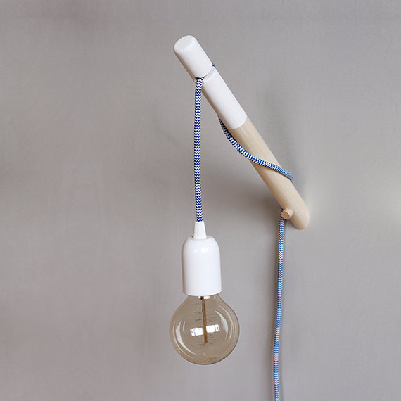 Minimalist Wood Textile Wall Lamp 1 - Wall Lamps & Sconces - iD Lights