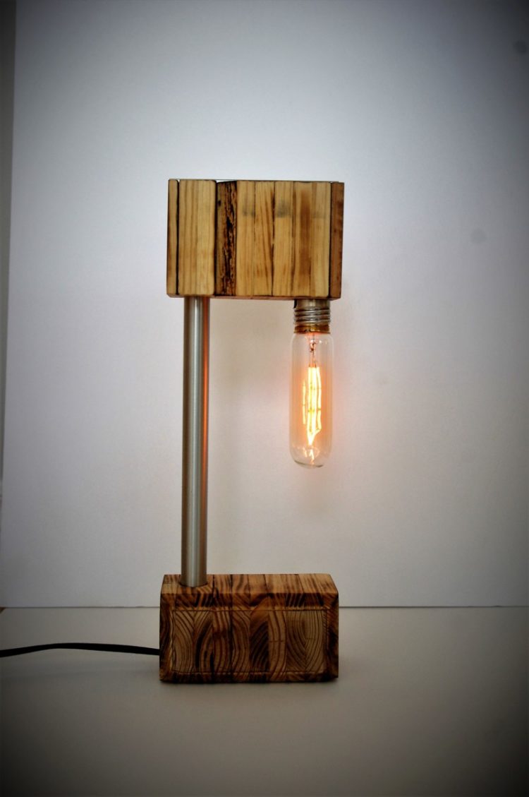 The Recycled Wooden Desk Lamp - iD Lights