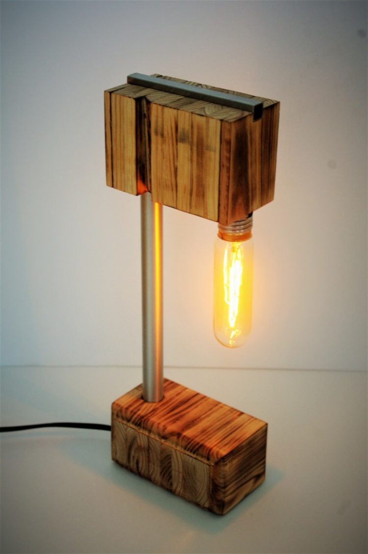 The Recycled Wooden Desk Lamp • iD Lights