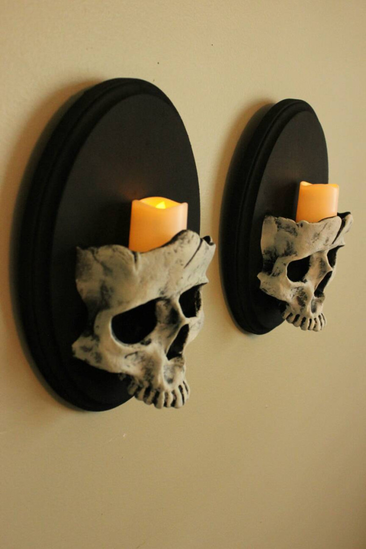 Set of Skull Sconces 5 - Wall Lamps & Sconces - iD Lights