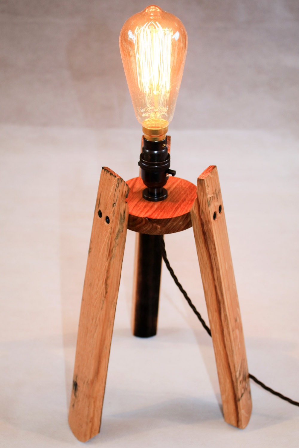 Scotch Whisky Barrel Edison Table Lamp 1 - Table Lamps - iD Lights