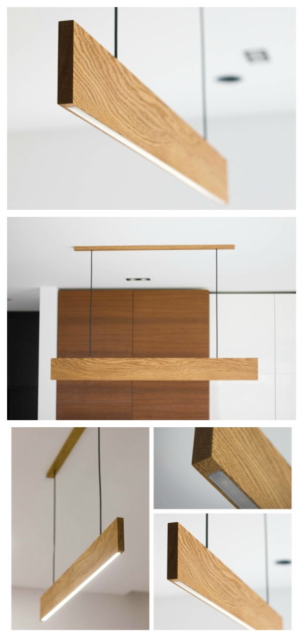 Modern LED Pendant Light 27 - Wood Lamps - iD Lights Modern LED Pendant Light