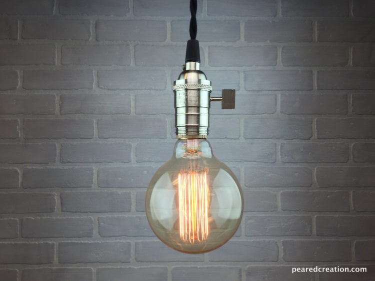 Bare Bulb Pendant Lamp 3 - steampunk - iD Lights