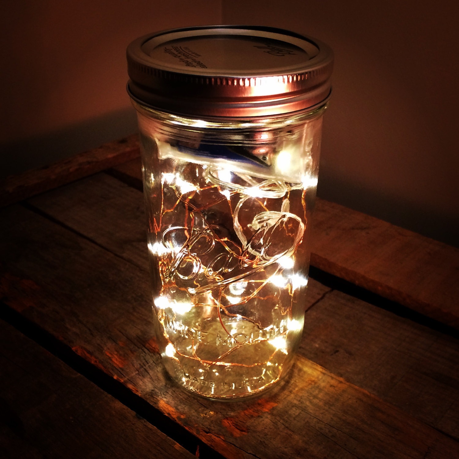 Fireflies Mason Jar with Battery Powered LEDs 1 - Outdoor Lighting - iD Lights