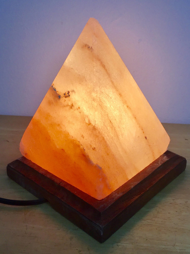 pyramid salt lamp