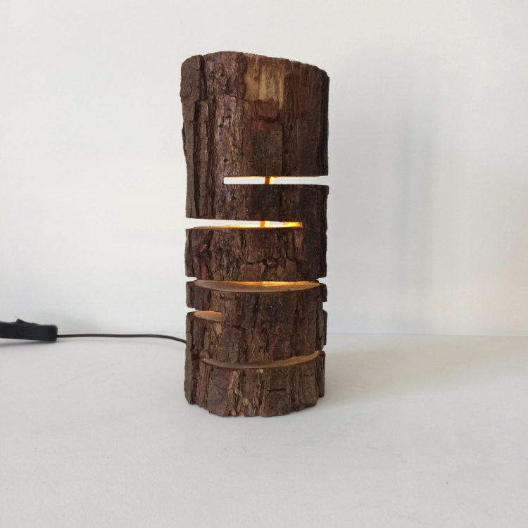 Design Wood Log Lamp