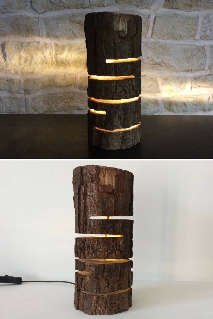Wood Lamps Id Lights Design Wood Log Lamp