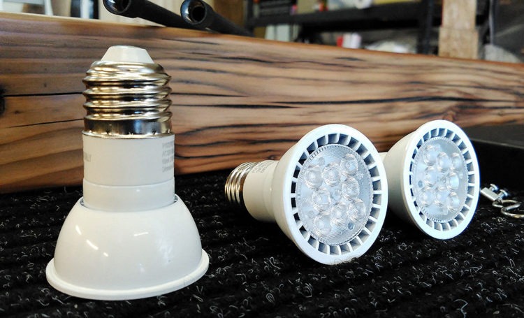 Reclaimed Wood Beam Spot LED Light Fixture