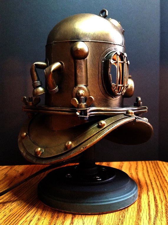 Nautical Scuba Divers Accent Lamp