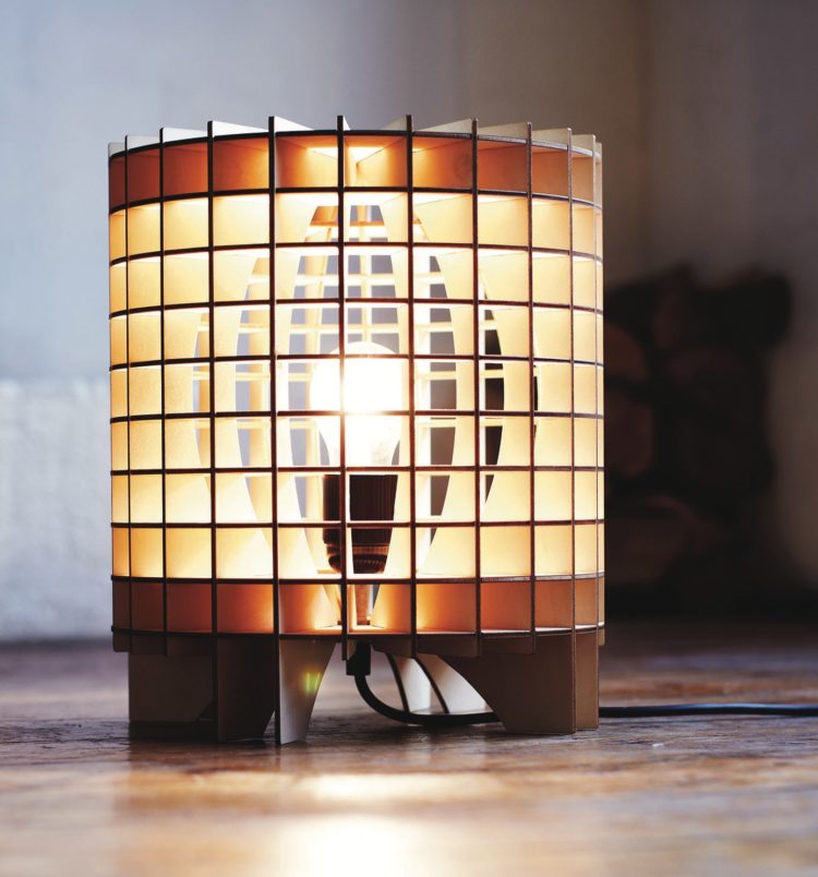 Cryptex Wooden Lamp