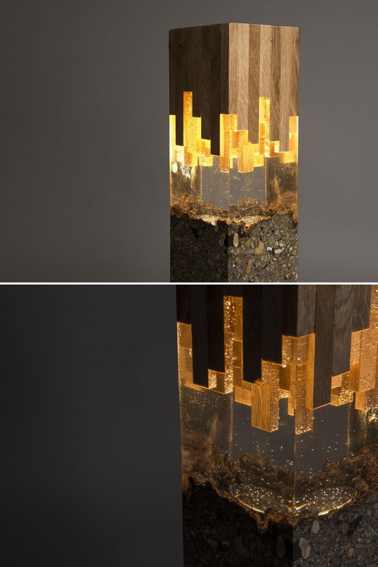 Wood & Resin Lamp