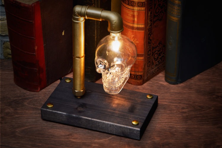 Skull Table Lamp 1 - Desk Lamps - iD Lights