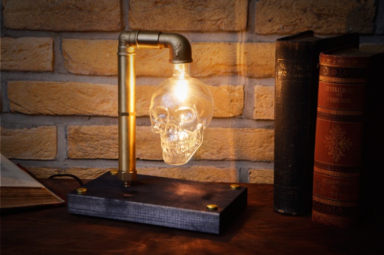 Skull Table Lamp 5 - Desk Lamps - iD Lights