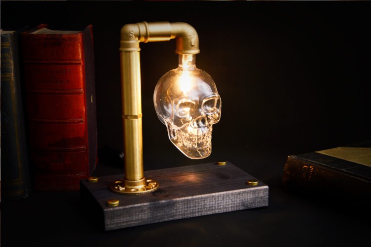 Skull Table Lamp 3 - Desk Lamps - iD Lights