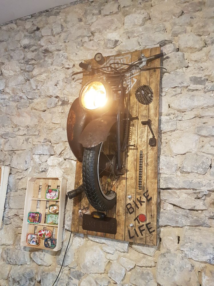 Amazing Wall Lamps Made with Recycled Motorbike Parts