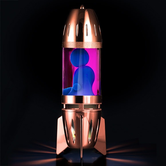 Fireflow in copper - the only candle powered lava lamp
