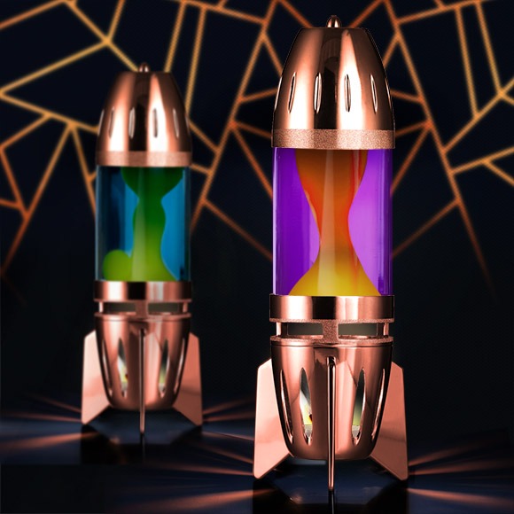 Fireflow in copper - the only candle powered lava lamp
