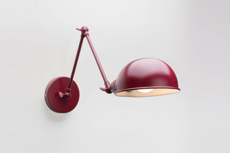 Wall Sconce Burgundy On/Off Switch & Plug-in 20 - lightingdesign - iD Lights Folke Wall Sconce Burgundy On/Off Switch & Plug-in
