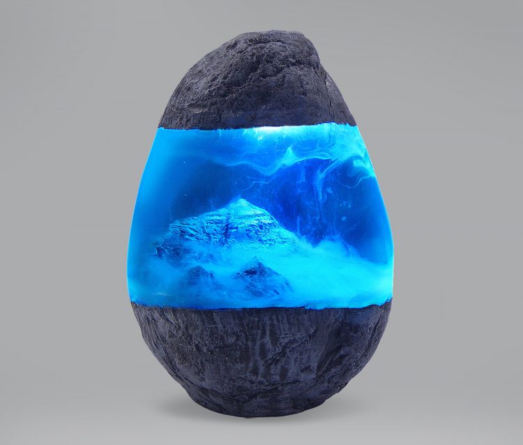 Mount Everest Resin Stone Lamp 1 - Table Lamps - iD Lights